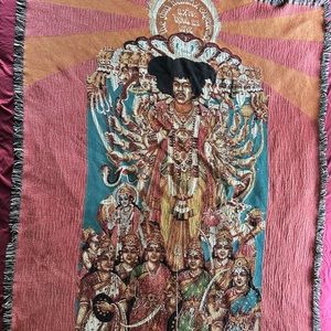 Jimi Hendrix Axis Bold As Love Afghan Rug Throw Blanket
